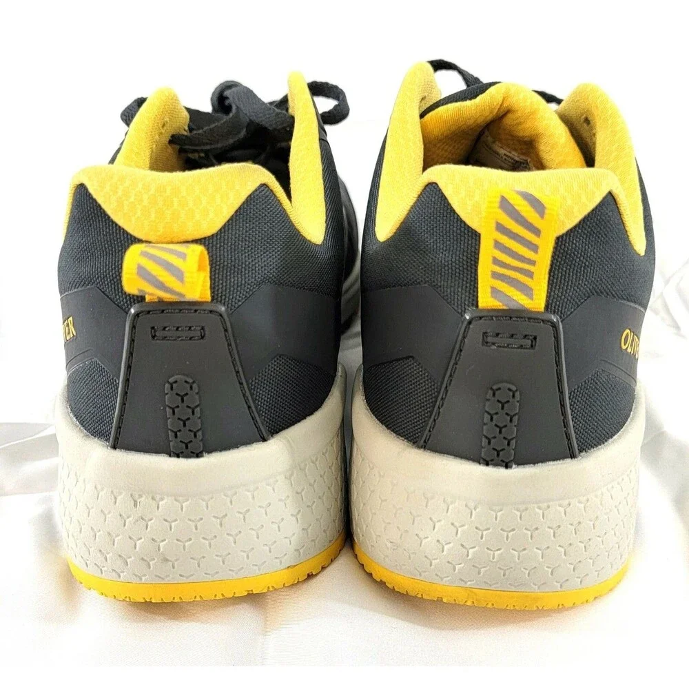 NEW Oliver Men's Grey /Yellow Fixit Series Steel Toe Shoes Size 8 NWOT